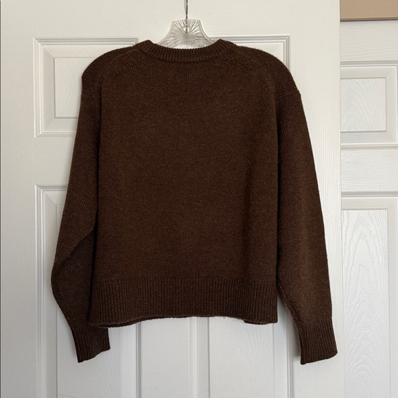 Aritzia Wilfred Brown Maria Cashmere Sweater S - Picture 4 of 6